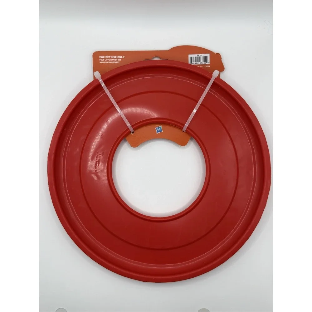 Nerf Dog Tire Flyer Dog Toy 10 Inch Red Durable Floating TPR 1111-2096